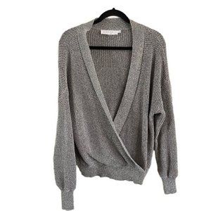 ASTR The Label Deep Open V Sweater, Sz Medium